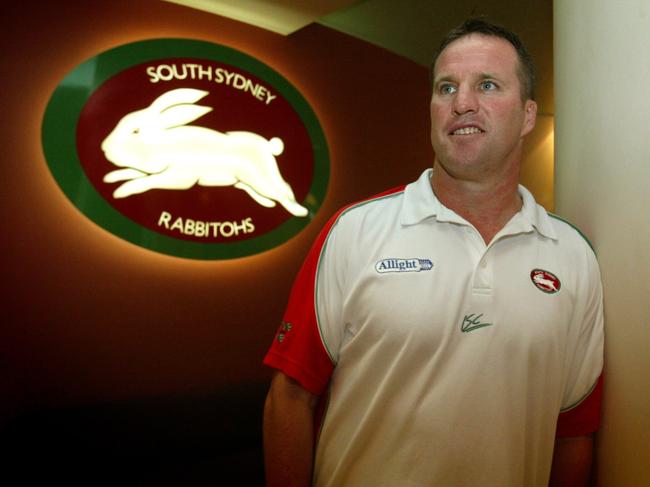 Paul Langmack after being named Souths coach in 2003.