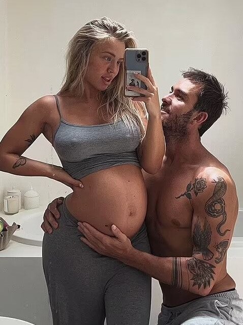 Hembrow announced in December she and fiance Matt Poole were expecting. Picture: Instagram