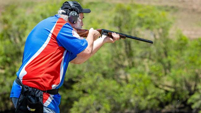 Shooting clays, Ron Owen. Picture: LEEROY TODD