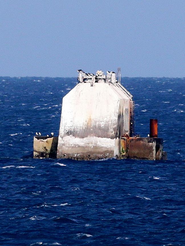 The Oceanlinx wave generator, sunk about 1 km off Carrickalinga. Picture: Dylan Coker