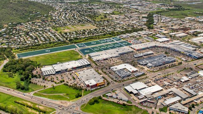 An aerial view looking west over the Domain West Industrial Estate in Garbutt. Councillor Kurt Rehbein did not support an additional shopping space near the area as it did not suit the intended planning scheme.