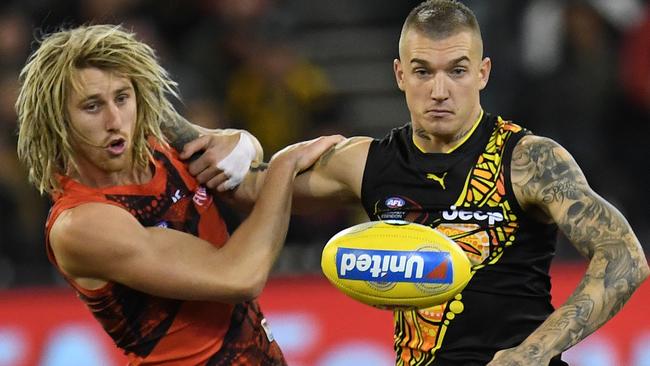 Dyson Heppell’s Essendon and Dustin Martin’s Tigers will face each other twice next season — the Bombers’ only double-up against a top-six team.