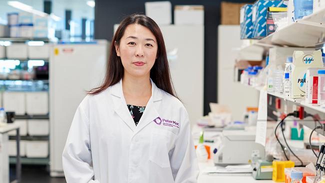 Dr Clare Slaney at the Peter MacCallum Cancer Centre in Melbourne. Picture: James Horan