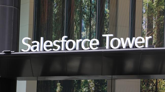 Salesforce’s mass redundancies come as the company moves to a brand new Australian building, the 55-storey Salesforce Tower at 180 George St in Circular Quay. Picture NCA NewsWire/ Gaye Gerard