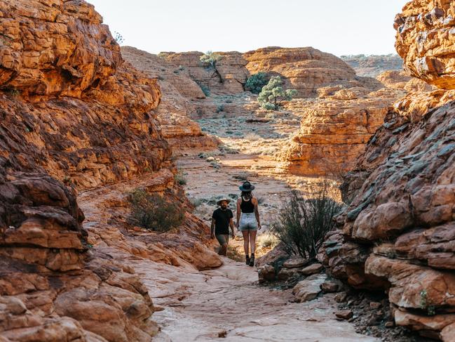 The Australian Walking Company will develop a walking track in the Watarrka National Park. Picture: Tourism NT