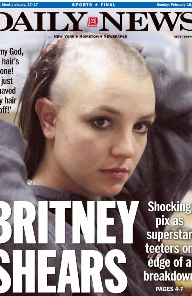 Britney’s every move made world headlines. Picture: Daily News