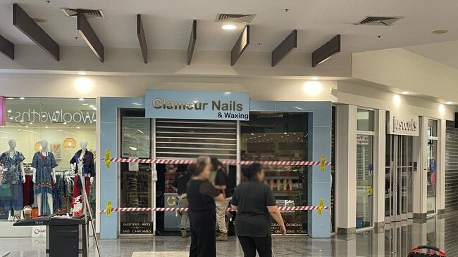 A fire has extensively damaged the Glamour Nails &amp; Waxing salon at Burpengary Plaza. Picture: Aaron Goodwin