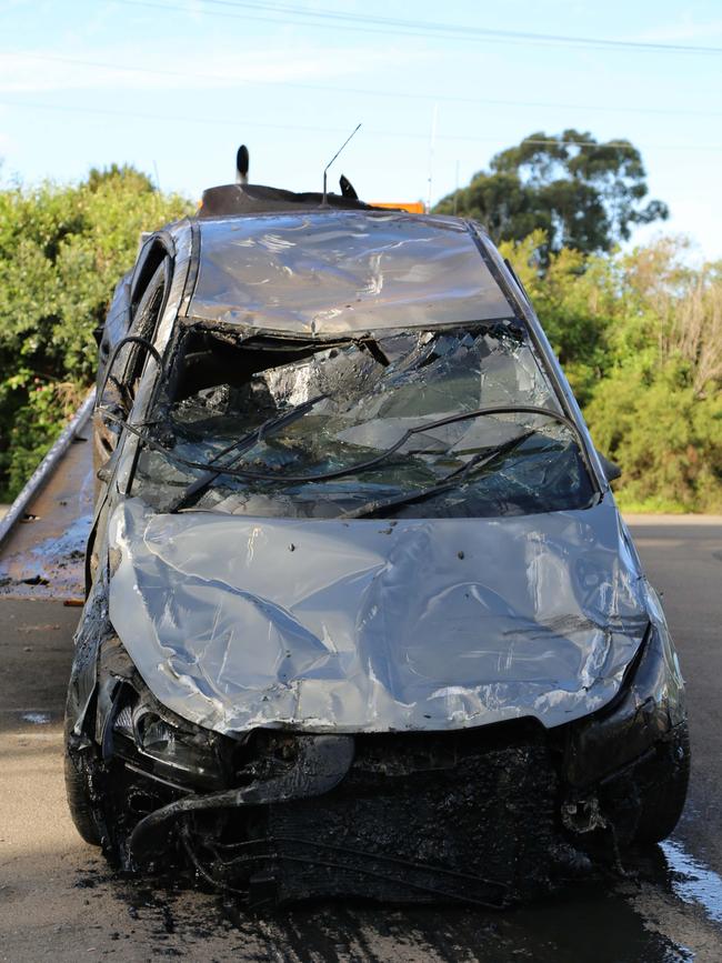 The car pulled from the river on Floyd Bay Boat Ramp, Lansvale on April 6, 2017 and seize it for forensic examination.