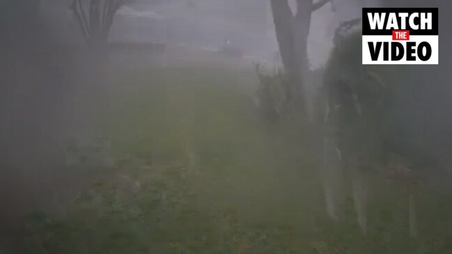 Boonah property on Tuesday during the storm