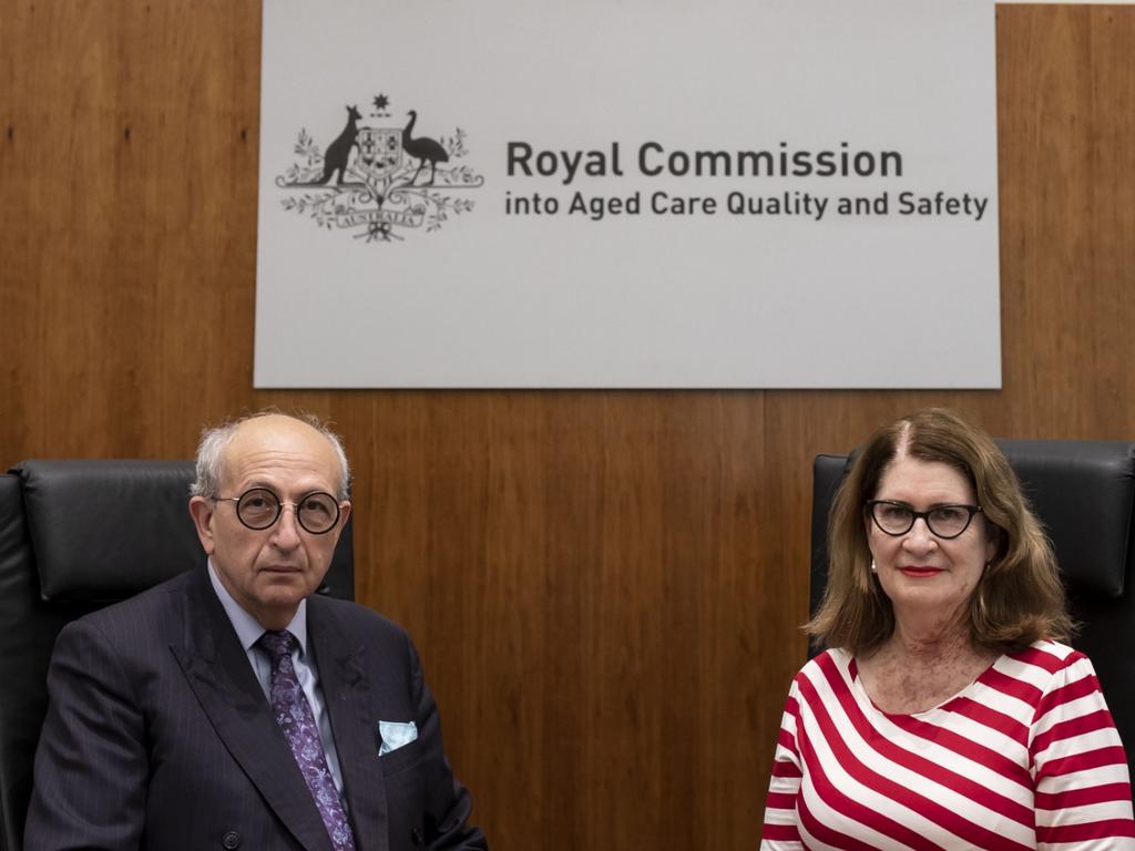 The Royal Commission Chair, the Honourable Tony Pagone QC, and Commissioner Lynelle Briggs AO. Picture: Arsineh Houspian