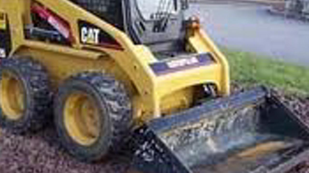 A man has been taken to hospital after a bobcat ran over his foot at a South Nanango workplace on Tuesday. Photo: Contributed