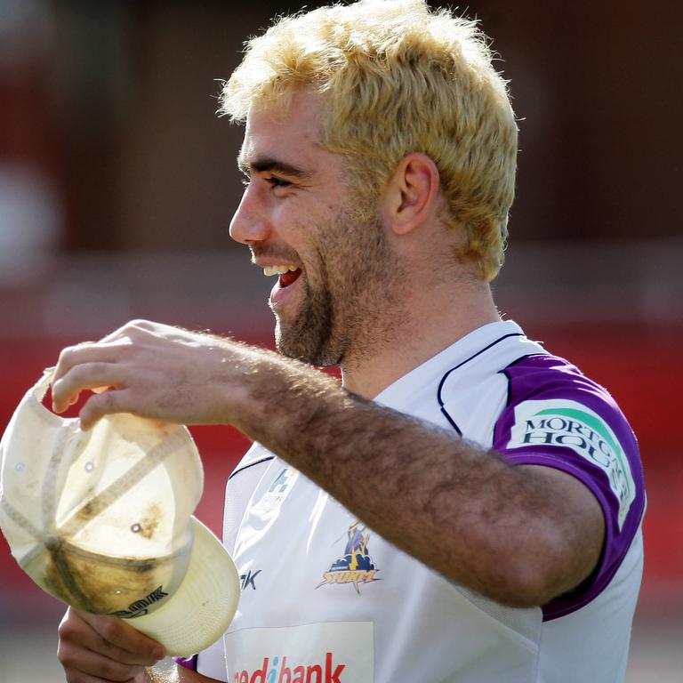 Not even a cap could hide Cameron Smith’s blond hair before his 200th game.