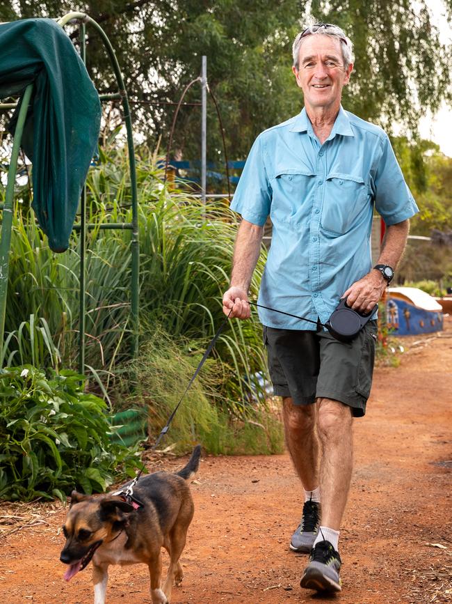 Alice Springs Walking and Running Club committee member John Bermingham. Picture: Emma Murray.