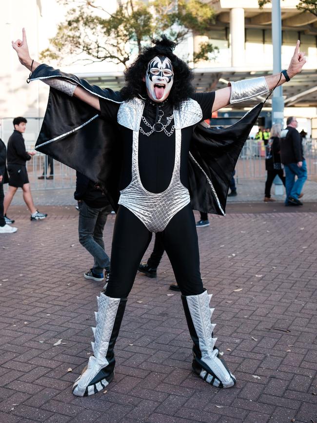 Fans were dressed up as their favourite band members. Picture: Chris Huang