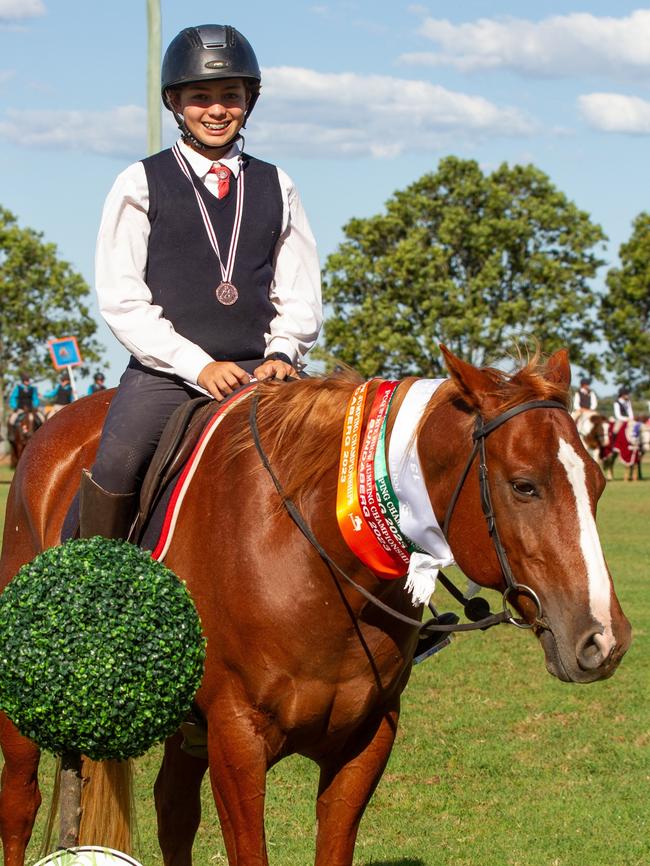 3rd place in the PQC State Showjumping Championships 13 and Under 26 90cm class.