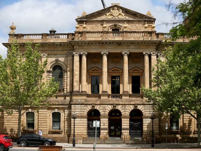 The Supreme Court building in Adelaide, Monday, October 14, 2019.  (AAP Image/Kelly Barnes) NO ARCHIVING