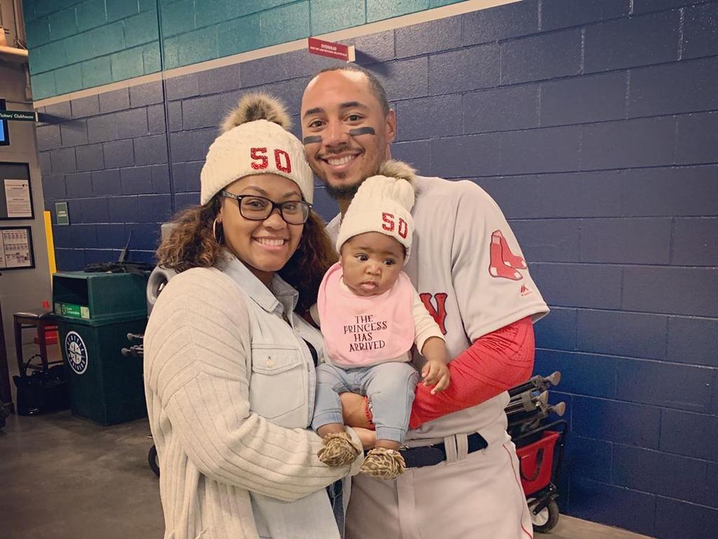 Mookie Betts reinstated after birth of second child, makes first