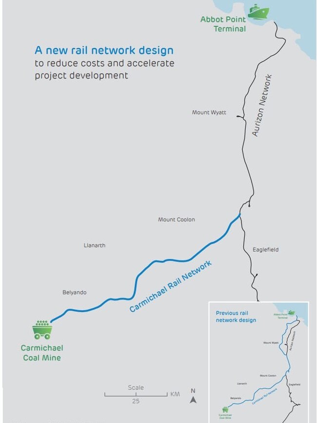 Map of the new rail network