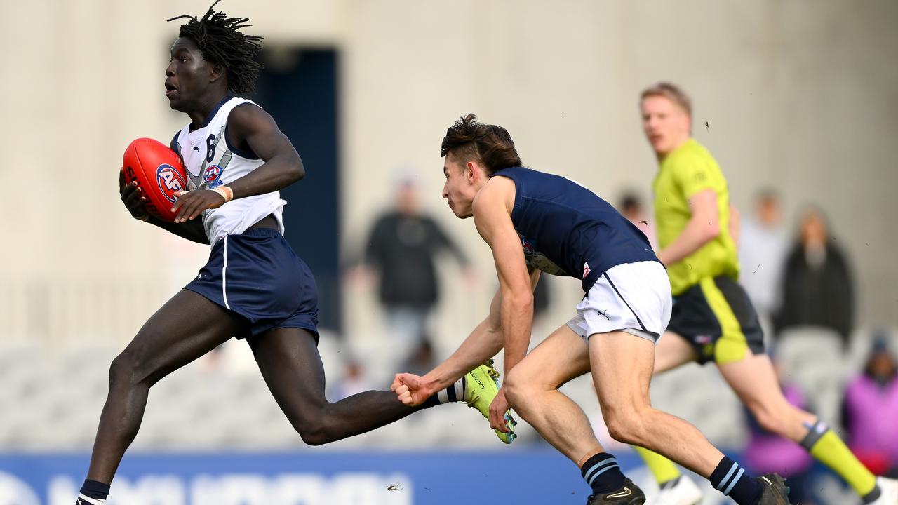 Defender Luamon Lual is linked to the Western Bulldogs NGA. Picture: Getty Images