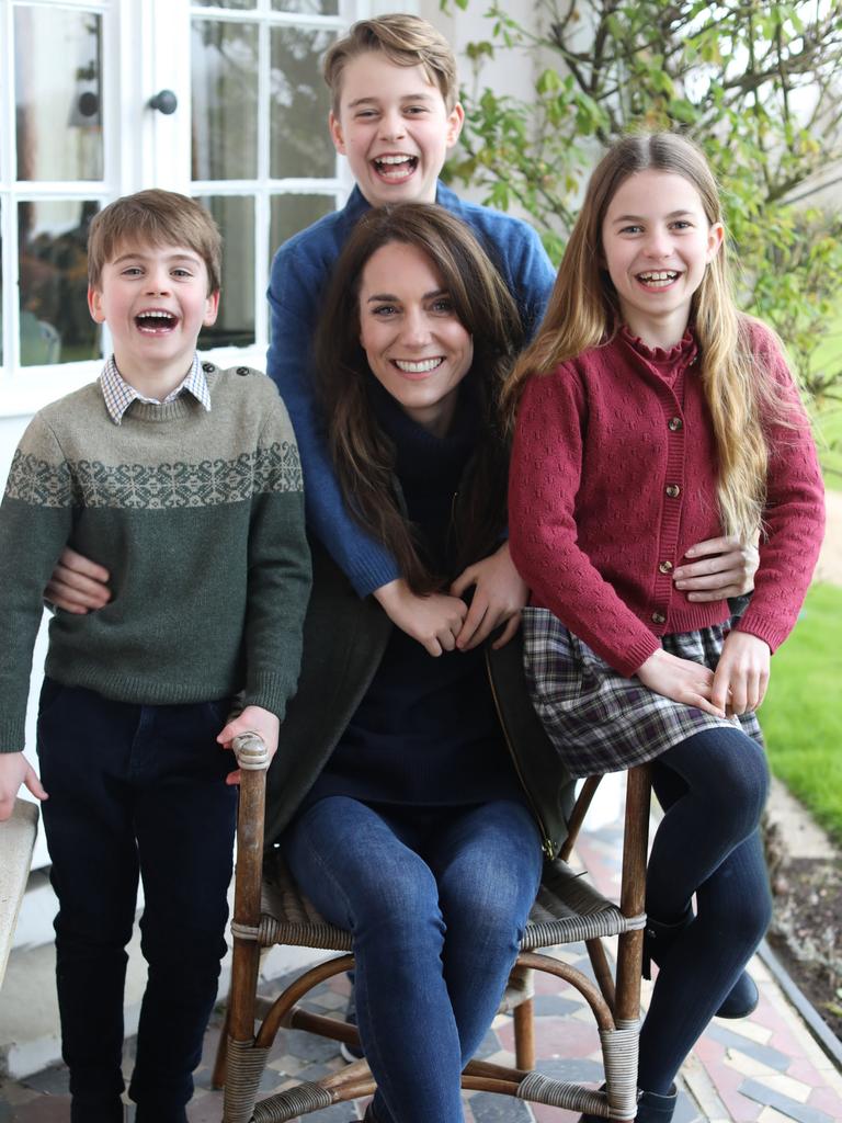 The now infamous image of Catherine, Princess of Wales, with her children. Picture: Prince of Wales/Kensington Palace/Handout/Getty Images