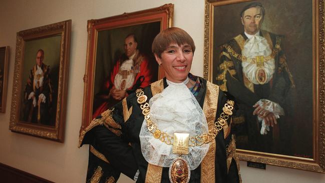 Jane Lomax-Smith as Adelaide Lord Mayor in 1997.