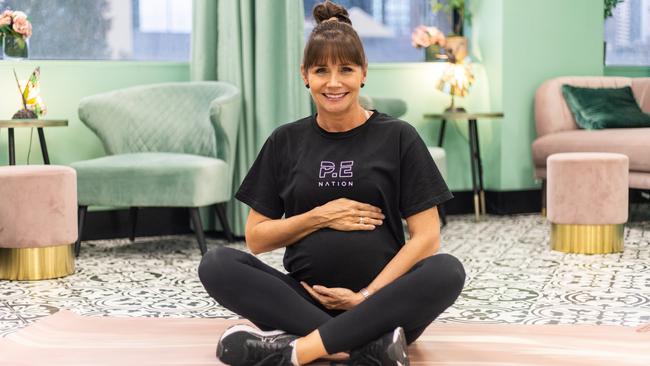 Vanessa Dunne is expecting her first baby after successful IVF and keeps herself fit and relaxed with fertility yoga.