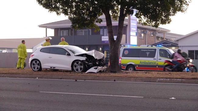 The scene of the crash on Takalvan St. 