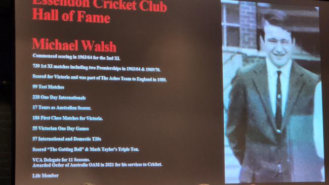 Essendon Hall of Fame inductee Michael Walsh. Picture: Ben Higgins