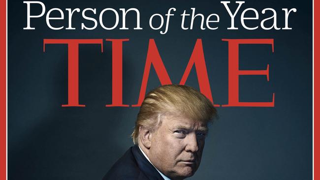 Donald Trump has been named Time magazine's 2016 Person of the Year. Picture: Nadav Kander for Time Magazine/AP