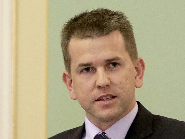 Jarrod Bleijie, Attorney-General and Minister for Justice - Question time in Parliament at Parliament House, Brisbane. Pic Mark Cranitch.