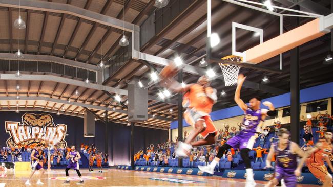 WINNER: An artist’s impression of the Taipans’ new home court.