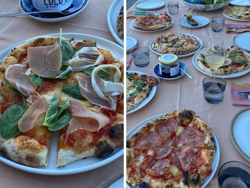 Pizzas I've previously had cooked in the Gozney Roccbox. Picture: news.com.au/Philippa Tonkin.