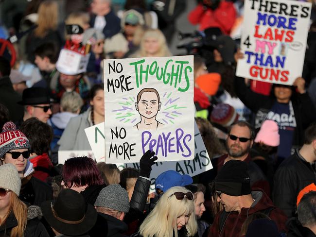 The march was one of the largest rallies in the city since the Vietnam War. Picture: Chip Somodevilla/Getty Images/AFP