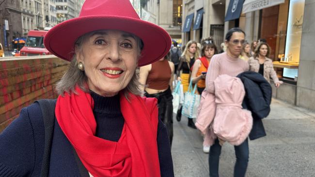 89-year-old Carol said she danced in her kitchen at 3am when Trump’s victory was declared. Pictures: Benedict Brook.