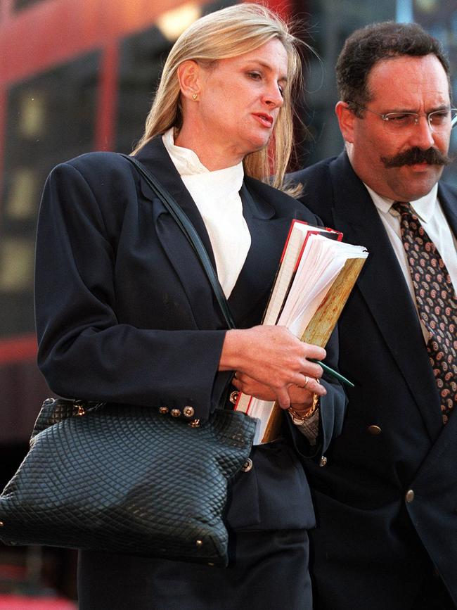 Ms Johnson (left) with barrister Robert Somosi.