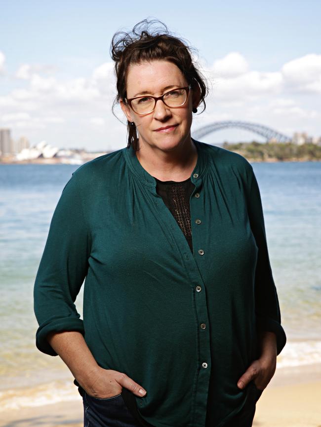 Author Tanya Bretherton at Athol Beach. Picture: Adam Yip