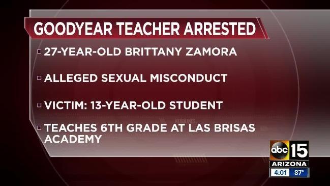 Teacher arrested for sex misconduct with student