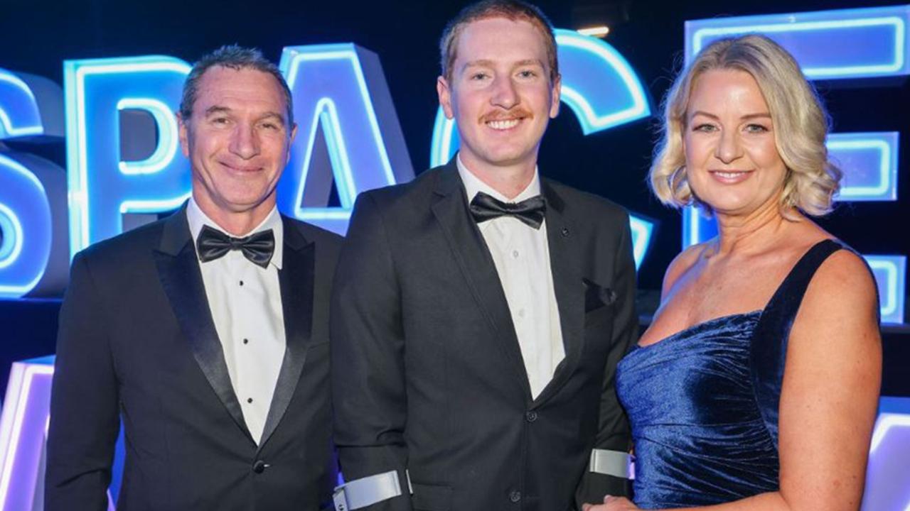 Stuart, Mel and Louis Orr at the RFDS Wings for Life gala ball. Picture: Russell Millard Photography