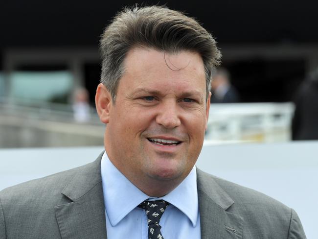 Trainer Paul; Messara is seen after Emanuela wins race 1, the TAB Highway Handicap during the Champion Stakes Day at Royal Randwick Racecourse in Sydney, Saturday, October 12, 2019. (AAP Image/Simon Bullard) NO ARCHIVING, EDITORIAL USE ONLY