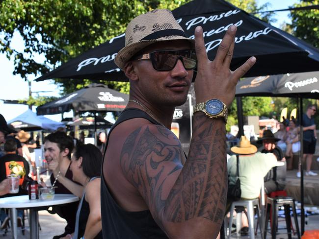 Patrons enjoying the Capricorn Food and Wine Festivalâ€™s Big Beer Festival, Rockhampton Riverside Precinct, March 19, 2022.