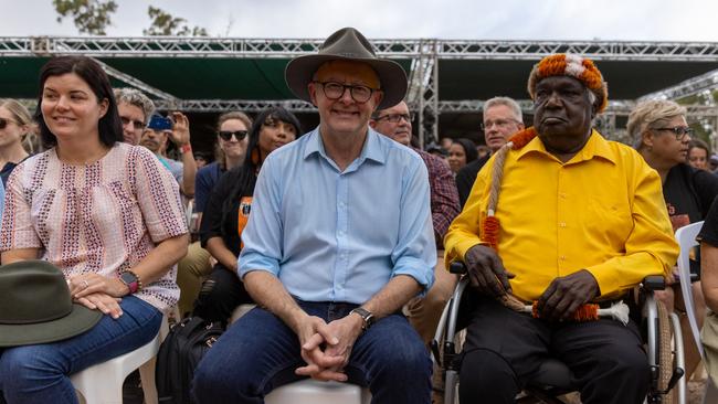 Prime Minister Anthony Albanese says Australians would vote on the Voice to parliament referendum in the next financial year. Picture: Tamati Smith / Getty Images