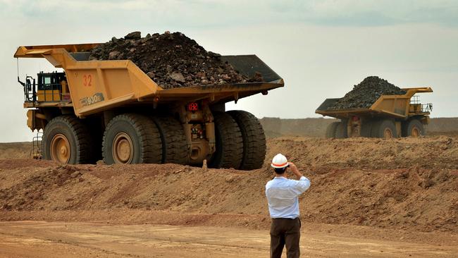 The Oyu Tolgoi gold and copper mine in the Gobi desert, southern Mongolia. Picture: AFP