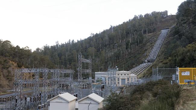 Tarraleah hydroelectric power station in Tasmania. Picture: Mathew Farrell