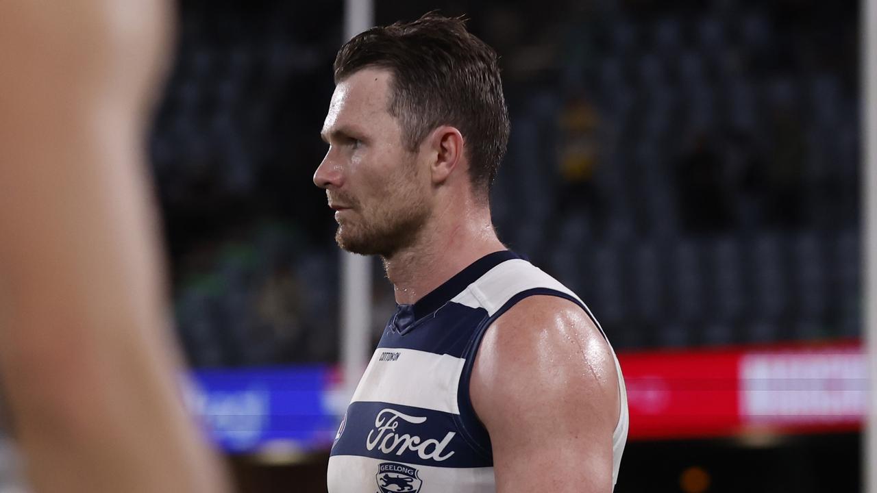 Geelong captain Patrick Dangerfield says the round 23 loss to St Kilda could have been the lowest ebb of the Cats’ season. Picture: Darrian Traynor / Getty Images