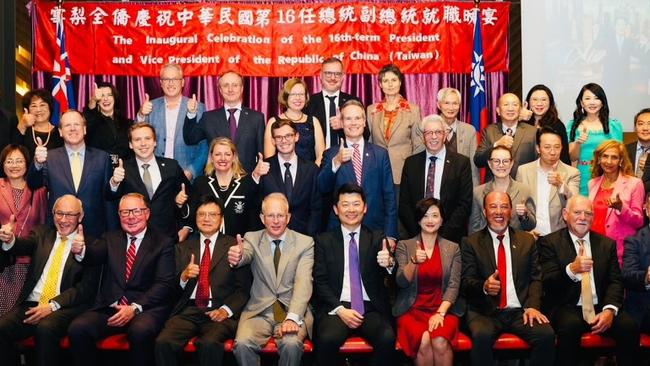 Eleven politicians attended an event on 20 May, to celebrate the inauguration of Taiwan's new President. Four days later, they all received a letter from the Chinese Consulate in Sydney criticising their attendance. Picture: Supplied