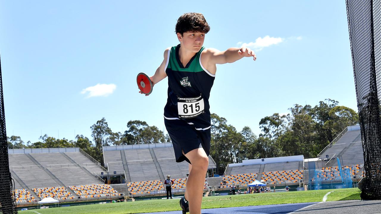 Queensland Representative School Sport track and field championships in Brisbane. Saturday October 12, 2024. Picture, John Gass