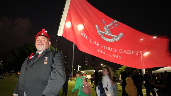 Dawn Service at Southport. Rebel marcher Steve Oliver. Picture Glenn Hampson