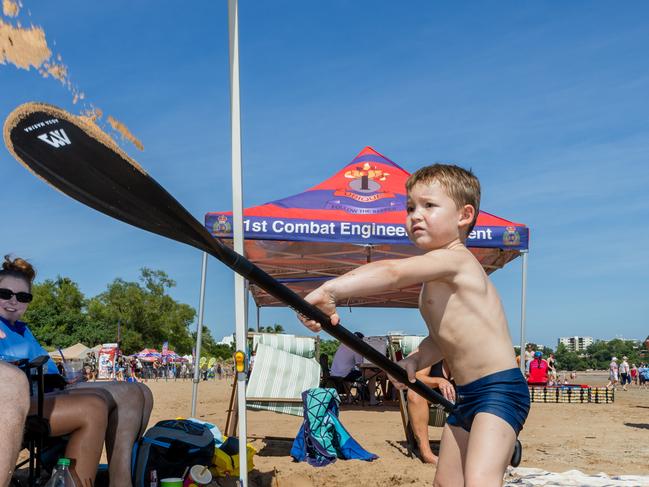 Ollie Wedding at the Darwin Beer Can Regatta at Mindil Beach, 2025. Picture: Pema Tamang Pakhrin