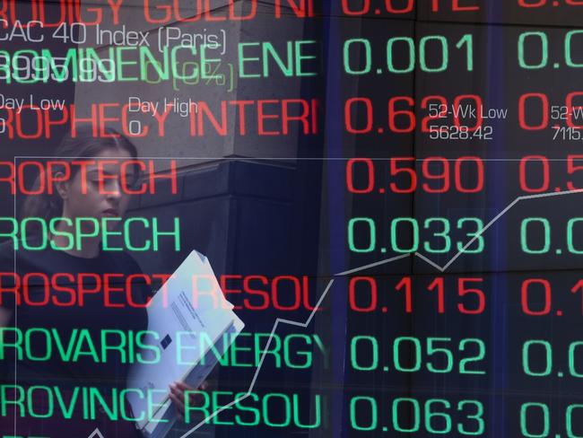 SYDNEY, AUSTRALIA -Newswire Photos JANUARY 23, 2022: A general view of the digital boards at the ASX in Sydney CBD.  Picture NCA Newswire/ Gaye Gerard