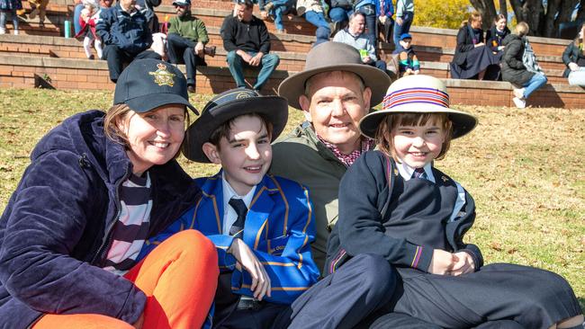 Lisa, Darcy, Todd and Nellie Walters.Toowoomba Grammar School and Downlands College rugby. The annual O'Callaghan Cup was held at Toowoomba Grammar. Saturday August 19, 2023